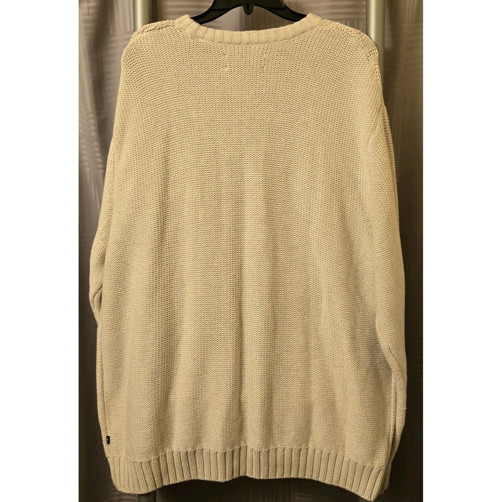 Chaps Ivory Classics Cable Knit Pullover Round Neck Long Sleeve Sweater Mens XXL - Picture 6 of 11